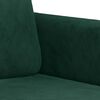 vidaXL Canap&eacute; &agrave; 2 places Vert fonc&eacute; 120 cm Velours