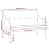 vidaXL Banc Jaune clair 110x76x80 cm Tissu