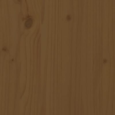 vidaXL Lit pour personne âgée marron miel 150x200cm bois de pin massif