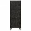 vidaXL Buffet noir 40x33x110 cm bois de manguier massif