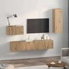vidaXL Meuble TV mural 4 pcs Ch&ecirc;ne artisanal Bois d'ing&eacute;nierie