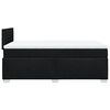 vidaXL Sommier &agrave; lattes de lit avec matelas noir 120x190 cm tissu
