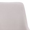 vidaXL Chaises &agrave; manger lot de 4 cr&egrave;me tissu