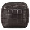vidaXL Pouf 40 x 40 x 40 cm Noir Cuir véritable de chèvre