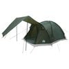 vidaXL Tente Cabane Vert arm&eacute;e 4 personnes Polyester et Acier