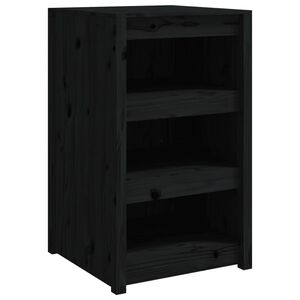 vidaXL Armoire de cuisine d'ext&eacute;rieur MEPPEL noir 55x55x92 cm bois pin massif