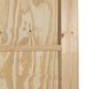 vidaXL Porte coulissante Naturel et Noir 83 x 202 cm Pin massif