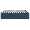 vidaXL Cadre de lit sans matelas bleu 160x200 cm tissu