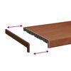 vidaXL Appui de fen&ecirc;tre Bois Brun 60 x 30 x 4,5 cm PVC