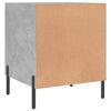vidaXL Table de chevet gris b&eacute;ton 40x40x50 cm bois d&rsquo;ing&eacute;nierie