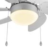 Tristar Ventilateur de plafond VE-5810 50 W 76 cm Argent&eacute;