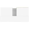 vidaXL Armoire de salle de bain blanc brillant 65x33x60 cm
