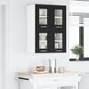 vidaXL Armoire suspendue avec porte 2 pcs Ch&ecirc;ne noir 60 x 31 x 40 cm