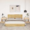 vidaXL Cadre de lit avec t&ecirc;te de lit sans matelas 140 x 200 cm
