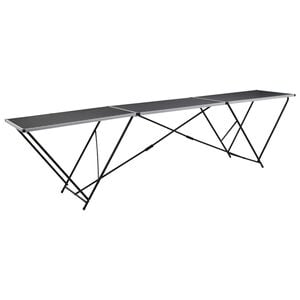 vidaXL Table &agrave; coller pliable MDF et aluminium 300 x 60 x 78 cm