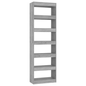 vidaXL Biblioth&egrave;que/S&eacute;parateur de pi&egrave;ce Sonoma gris 60x30x198 cm