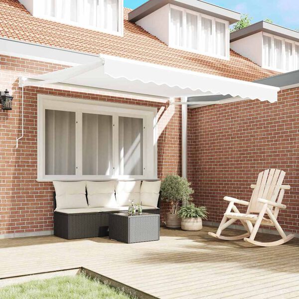 vidaXL Auvent Blanc 3 x 2,5 m Polyester et m&eacute;tal