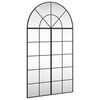 vidaXL Miroir mural noir 80x140 cm arche fer
