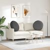 vidaXL Coussins de si&egrave;ge 2 pcs Gris fonc&eacute; &Oslash; 60 cm
