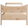 vidaXL Cadre de lit et t&ecirc;te de lit 100x200 cm bois de pin massif
