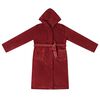 vidaXL Peignoir avec capuche Rouge Bordeaux xxl Flanelle