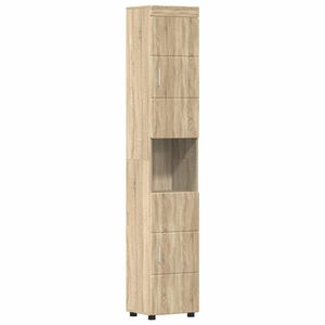 vidaXL Ensemble d'armoire de salle de bain TULUM Ch&ecirc;ne Sonoma