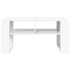 vidaXL Table basse Blanc 92 x 49,5 x 45 cm Bois d'ing&eacute;nierie
