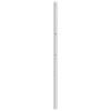 vidaXL T&ecirc;te de lit de remplacement m&eacute;tal blanc 140 cm