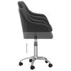 vidaXL Chaises pivotantes &agrave; manger lot de 6 gris fonc&eacute; tissu