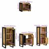 vidaXL Ensemble de mobilier de salle de bain avec &eacute;tag&egrave;re 4 pcs