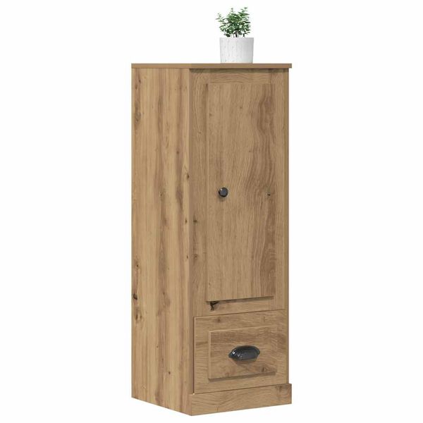 vidaXL Buffet haut ch&ecirc;ne artisanal 36x35,5x103,5 cm bois d'ing&eacute;nierie