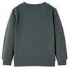 Sweatshirt pour enfants kaki fonc&eacute; 140