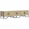 vidaXL Meuble TV ch&ecirc;ne sonoma 180x34x41 cm bois d'ing&eacute;nierie
