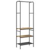 vidaXL Porte-v&ecirc;tements Ch&ecirc;ne artisanal 60 x 30 x 171 cm