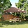 vidaXL Tente de r&eacute;ception pliable escamotable marron 410x279x315 cm