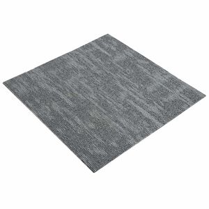 vidaXL Carreau de tapis Gris b&eacute;ton 50 x 50 cm 36 pcs PP et Bitume