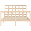 vidaXL Cadre de lit sans matelas bois de pin massif