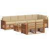 vidaXL Ensembles de canap&eacute;s avec coussin 9 pcs Naturel et Beige
