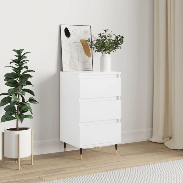 vidaXL Buffet blanc 40x35x70 cm bois d&rsquo;ing&eacute;nierie
