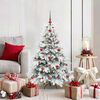 vidaXL Sapin de No&euml;l artificiel avec 150 LED Blanc 120 cm PE et PVC
