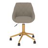 vidaXL Chaises pivotantes &agrave; manger lot de 4 gris clair velours
