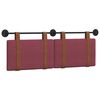 vidaXL T&ecirc;te de lit suspendue Uni Bordeaux 130 x 55 x 5 cm PU antique