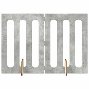 vidaXL Cl&ocirc;ture pliable pour animaux 2 pc Gris b&eacute;ton 100,5 x 38 x 70 cm