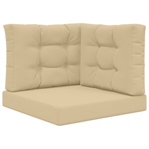 vidaXL Coussin de canap&eacute; d'ext&eacute;rieur Polyester Beige 60 x 60 x 8 cm