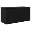 vidaXL Ensemble de meuble TV mural 3 pcs Ch&ecirc;ne noir 80 x 34,5 x 40 cm