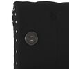 vidaXL Lit avec matelas et USB Noir Tissu 90x200 cm