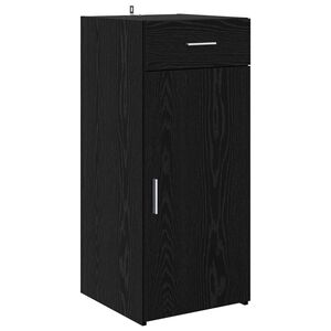 vidaXL Armoire de rangement avec tiroir Ch&ecirc;ne Noir 40 x 42,5 x 93 cm