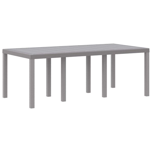vidaXL Ensemble de salle à manger pour jardin 7 pcs Gris clair