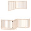 vidaXL Barri&egrave;re pour chien porte pliable 10 panneaux bois de peuplier