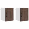 vidaXL Armoire de cuisine avec porte 2 pcs Ch&ecirc;ne brun 30 x 31 x 40 cm